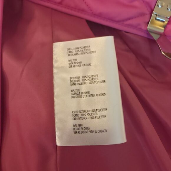 Michael Kors Quilted Fuchsia Pink Jacket - NWT - Petite M - Picture 4 of 12